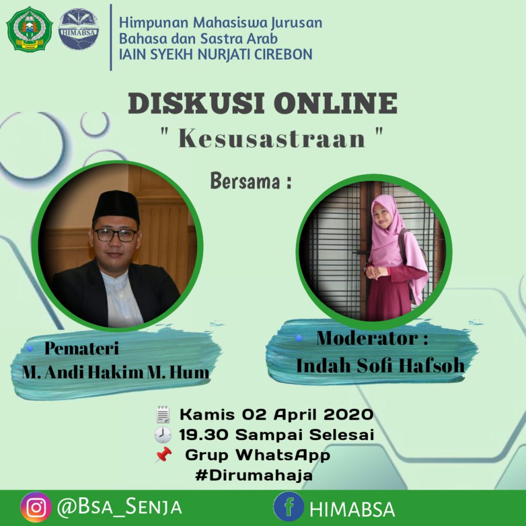 HIMABSA Adakan Diskusi Online Perdana
