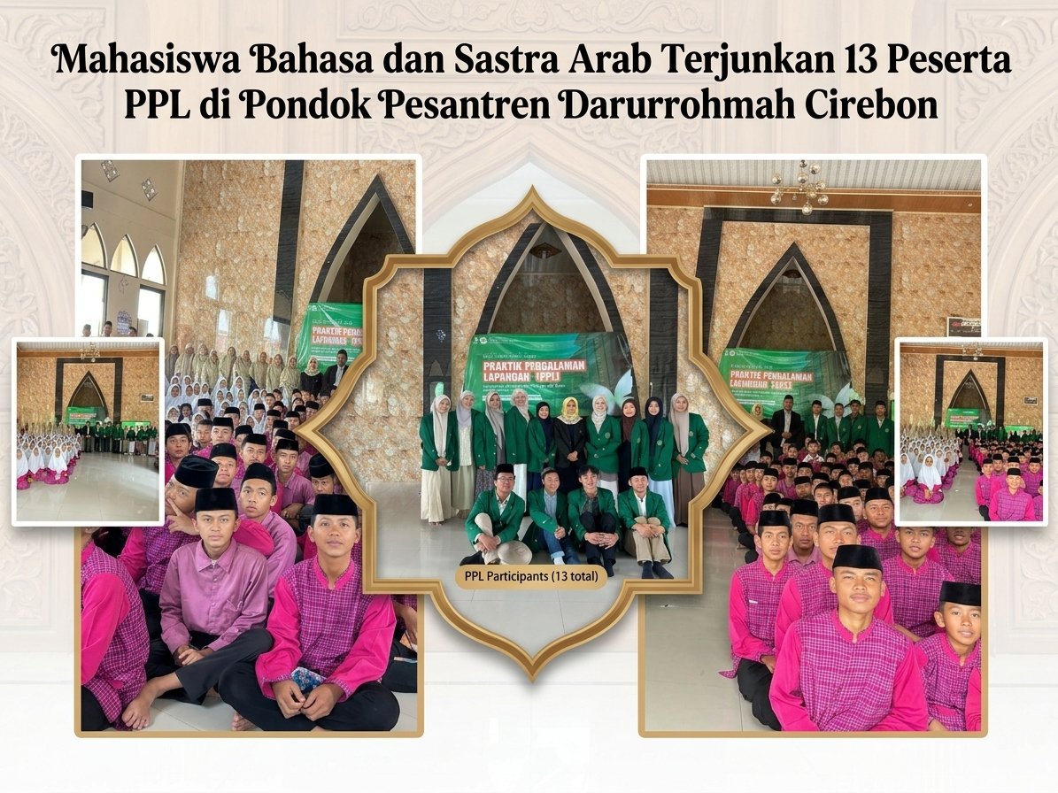 Mahasiswa Bahasa dan Sastra Arab Terjunkan 13 Peserta PPL di Pondok Pesantren Darurrohmah Cirebon